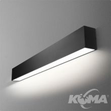 Set_tru_170 hermetic kinkiet czarny struktura 57W LED 3000K IP44
